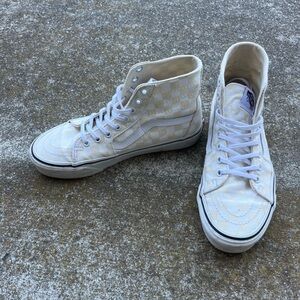 Vans White and Off-White Sk8-Hi Tapered Box